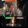 Lisen Handy Tischhalterung A133 für Smartphones 4-6,8" - mit LED-Licht und Clip-Befestigung - Schwarz