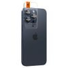 Spigen Optik.TR Protecție Cameră Foto, 2 Bucăți, iPhone 14 Pro / 14 Pro Max / 15 Pro / 15 Pro Max, Albastru