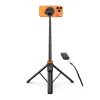 Tech-Protect L03S MagSafe Bluetooth Selfie Stick mit Stativ - Teleskopstange mit Fernbedienung - Schwarz