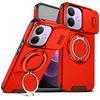 Camslide Stand obal, Xiaomi Redmi Note 17 Pro 5G / Note 17 Pro Max 5G, červený