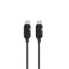 ER POWER Datablocker kabel USB-C - USB-C, PD 100W, 1,5m, czarny