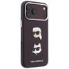Karl Lagerfeld Saffiano K&C Heads Pins and Logo Crossbody ümbris iPhone 17 Pro Max / 18 Pro Max – punane
