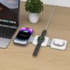 Tech-Protect QI15W-A24 3in1 MagSafe MagSafe Magnetic Wireless Charger, alb