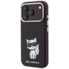 Karl Lagerfeld Smooth Leather Choupette Sketch MagSafe ümbris iPhone 17 Pro / 18 Pro – burgundia