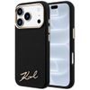 Karl Lagerfeld Saffiano Small Script Metal Logo MagSafe ümbris iPhone 17 Pro / 18 Pro – must