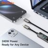 Mcdodo Datenkabel mit TFT-Display (CA-8750) USB-C auf USB-C, 240 W, 1,2 m - Schwarz