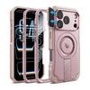Dexnor MagSafe Case für iPhone 17 Pro / 18 Pro - 360° Kickstand mit Kameraschutz - Rosa