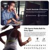 Weofly Airfit Smart Fitness Tracker ohne Display - Aktivitätstracker mit Herzfrequenzmessung und Schlafüberwachung - Schwarz