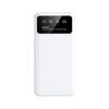 Power Bank 20000mAh, 2x USB, con luce LED, bianco