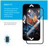 Premium zaštitno kaljeno staklo FIXED Armor s aplikatorom, iPhone 15, crno