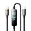 Mcdodo Datenkabel mit TFT-Display (CA-8750) USB-C auf USB-C, 240 W, 1,2 m - Schwarz