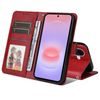 Magnet Schutzhülle für Samsung Galaxy A27 - Elegantes Leder Case mit Magnetverschluss - Rot