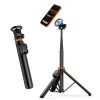 Tech-Protect L03S MagSafe Bluetooth Selfie Stick mit Stativ - Teleskopstange mit Fernbedienung - Schwarz