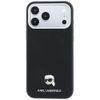 Karl Lagerfeld Grained Leather KH Metal MagSafe ümbris iPhone 17 Pro / 18 Pro – must