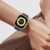 Tech-Protect Nylon szíj, Apple Watch 4 / 5 / 6 / 7 / 8 / 9 / SE (38 / 40 / 41 mm), fekete és narancssárga