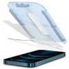 Spigen Glass.TR EZFit z aplikatorjem, 2 kosa, Zaščitno kaljeno steklo, iPhone 12 / 12 Pro