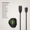 FIXED USB-C töltőkábel Garmin Forerunner / Fenix / Venu / Vívoactive / Instinct készülékekhez, 2m, fekete
