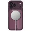 Tech-Protect MagPeak MagSafe Case für iPhone 17 Pro / 18 Pro - Magnetische Schutzhülle mit Kameraschutz - Weinrot / Transparent