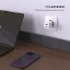 Hálózati töltő FIXED Mini GaN, USB-C + USB, PD 30W, fehér