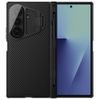 Samsung Galaxy Z Fold 7 aizsargvāciņš – Nillkin CamShield Prop ar izvelkamu kameras aizsargu un S Pen atbalstu – melns