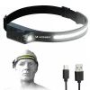 Wozinsky WLC-1200, Φακός κεφαλής με αισθητήρα κίνησης, 350 lm, IPX4, μαύρο