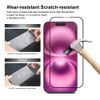 JP Full Pack gehärteter Gläser, 2x 3D Glas mit Applikator + 2x Linsenglasschutz, iPhone 16