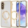 Tech-Protect MagFlex MagSafe Hülle für Samsung Galaxy A27 5G - Magnetische Schutzhülle mit transparenter Rückseite - Glänzend Gold