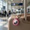 Tech-Protect Rough Anhänger für Apple AirTag 1 / 2 - Schutzhülle mit Karabiner - Rosa