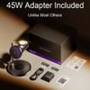 Lisen W120 Kabellose Ladestation 3-in-1 für Smartphone, Apple Watch & AirPods - Qi2.2 - 25W - Aktive Kühlung - Schwarz