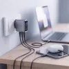 Tech-Protect Powervision NC100W-GAN 3portová nabíjačka, PD 100 W / QC 3.0, sivá