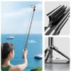 Blavec MagSafe Selfie Stick met Automatische Uitschuiving, Statief en Bluetooth Afstandsbediening - 160 cm - Zwart