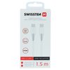 Swissten καλώδιο δεδομένων TPE, USB-C / USB-C, 5A (100W), 1,5m, λευκό