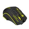 Wozinsky WMGB-1181 Ασύρματο οπτικό gaming ποντίκι, μαύρο / κίτρινο