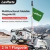 LanParte MF-02 teleszkópos alumínium zászló- és akciókamera tartó motorkerékpárhoz