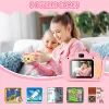 Digitální dětský fotoaparát s funkcí kamery, růžový
