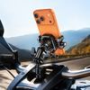 LanParte LPT01-E Suport telefon pentru motocicletă cu încărcare wireless și amortizare vibrații