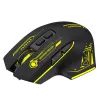 Wozinsky WMGB-1181 Ασύρματο οπτικό gaming ποντίκι, μαύρο / κίτρινο