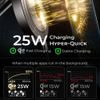 Lisen Magnetische KFZ-Halterung mit kabelloser Ladestation W608 Pro für iPhone - 25W Qi2.2 Wireless Charger - Schwarz