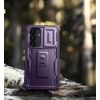 Dexnor 360 Kickstand Camprotector obal Samsung Galaxy S25, fialový
