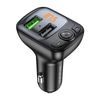 Borofone BC41 Eminency FM MP3 transmițător, Bluetooth, 2x USB, QC 3.0, 18W, negru