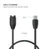 FIXED USB-C töltőkábel Garmin Forerunner / Fenix / Venu / Vívoactive / Instinct készülékekhez, 2m, fekete