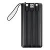 Veger C10 PowerBank 10.000mAh (Micro USB + USB-C + Lightning), μαύρο (W1116)