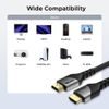 Techsuit Prémiový videokabel NexusVision Pro (CX3) HDMI - HDMI 2.1, 2 m, šedý