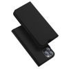 Dux Ducis Skin Leather case, preklopni etui, iPhone 13 Pro MAX, črn