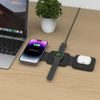 Tech-Protect QI15W-A24 3in1 MagSafe Magnetic Wireless Charger, negru