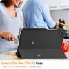 Techsuit FoldPro Schutzhülle für Lenovo Tab One 8.7 - Klappbare Standfunktion - Schwarz