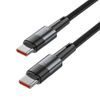 Tech-Protect UltraBoost USB-C kabel, PD100W/5A, 2m, sivi