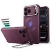 iPhone 17 Pro / 18 Pro vāciņš – ESR Cyber Armor Kickstand ar statīvu – sarkans