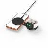 Tech-Protect A55 2v1 MagSafe bezdrôtová nabíjačka, 25 W, Qi2.2, čierna