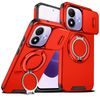 Xiaomi Redmi Note 17 4G / 5G ümbris – Camslide Stand kaamerakaitsega alusega – punane